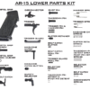 AR15 Lower Parts Kit Complete Phosphate