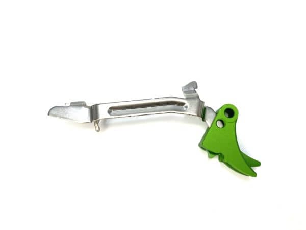 Green Adjustable Trigger Shoe with Safety for Glocks