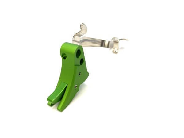 Green Adjustable Trigger Shoe with Safety for Glocks