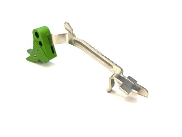 Green Adjustable Trigger Shoe with Safety for Glocks