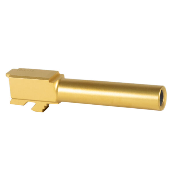 Matte Gold Barrel for Glock 19 G19 9mm Titanium Nitride (TIN) Gen 1-5 Flush Cut Crowned