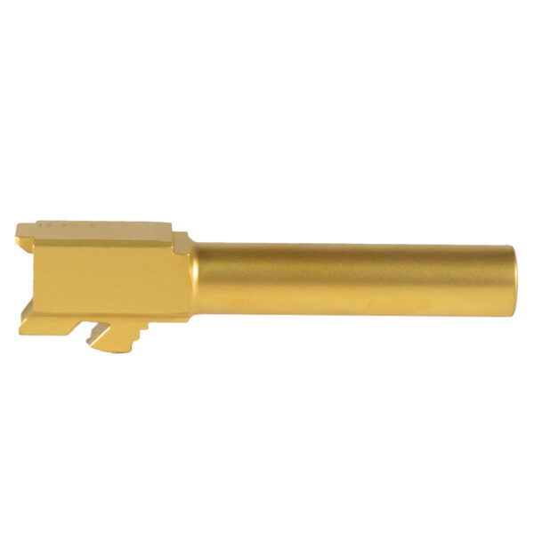 Matte Gold Barrel for Glock 19 G19 9mm Titanium Nitride (TIN) Gen 1-5 Flush Cut Crowned