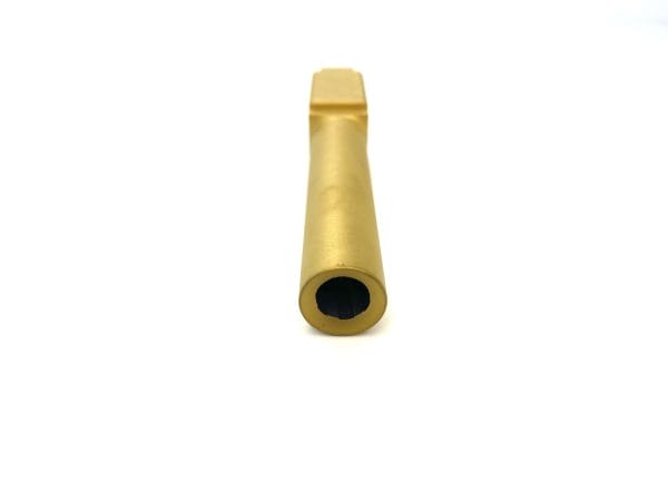 Matte Gold Barrel for Glock 19 G19 9mm Titanium Nitride (TIN) Gen 1-5 Flush Cut Crowned