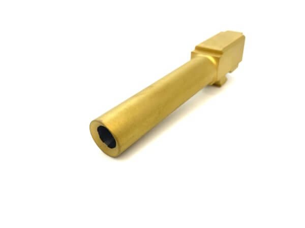 Matte Gold Barrel for Glock 19 G19 9mm Titanium Nitride (TIN) Gen 1-5 Flush Cut Crowned