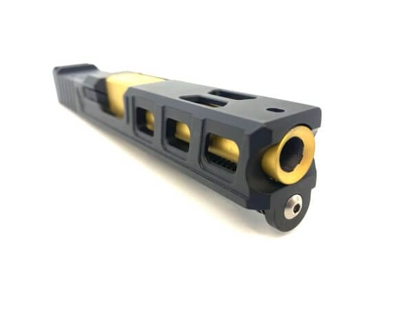 G-19 Complete RMR Elite Cut Slide for Glock 19 Gen 1-3 Fits PF940C (GOLD TIN) Barrel