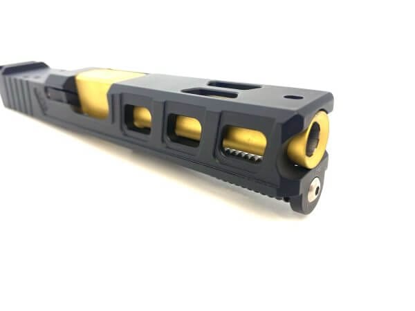 G-19 Complete RMR Elite Cut Slide for Glock 19 Gen 1-3 Fits PF940C (GOLD TIN) Barrel