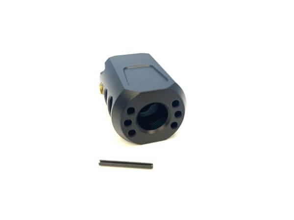 Ported Compensator Muzzle Brake 1/2x28 Threaded Aluminum