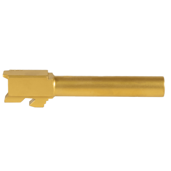 TIN Flush Cut Crowned Barrel For Glock 17 Gold