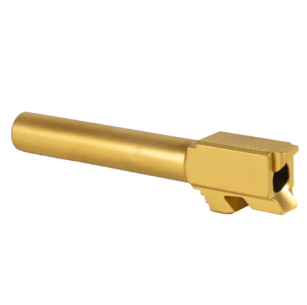 TIN Flush Cut Crowned Barrel For Glock 17 Gold