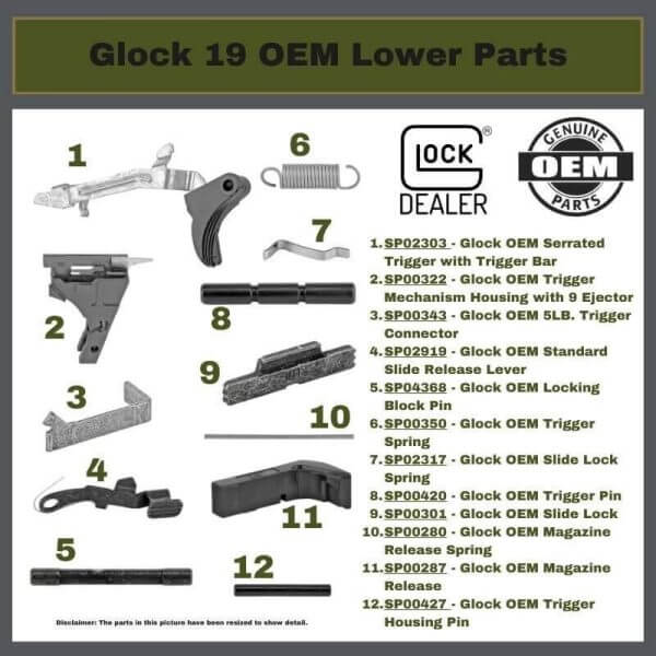 Glock Factory Frame Parts