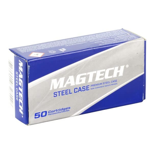 MAGTECH 9MM AMMO 115 GRAIN Steel Cased FMJ 50RDS