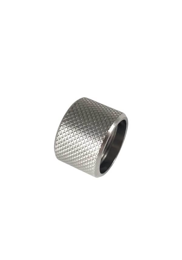 Thread Protector 12×28 Aluminum Silver For 9mm Glock2