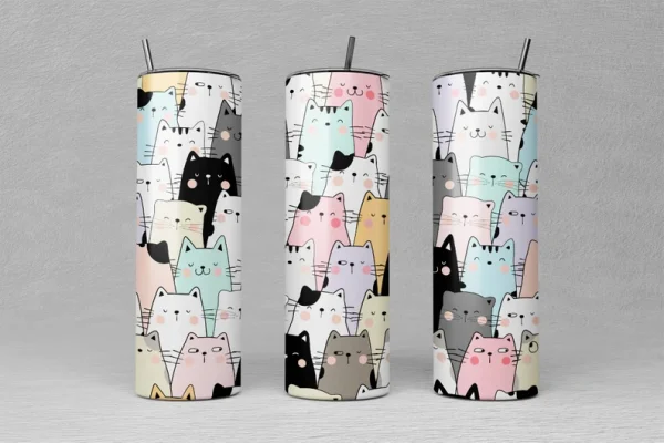 Kitties 20-oz Skinny Tumbler