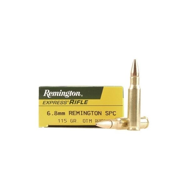 6.8 SPC Ammo 115GR Open Tip Match Remington High Performance 20 Rounds
