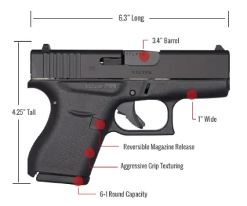 How to Replace the Glock OEM Trigger Housing Pin (SP33218) on 42 / 43 / 43X / 48