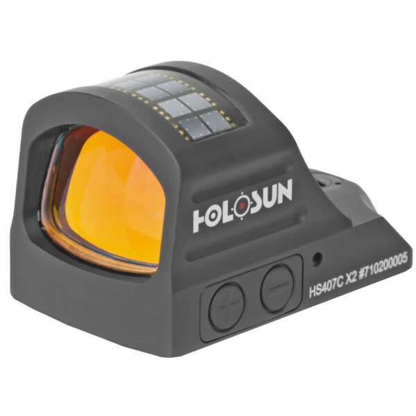 Holosun 407C-X2 Red Dot Sight 2 MOA Solar Side Battery RMR Footprint