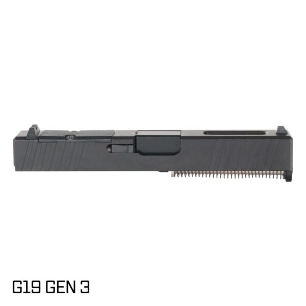 G19 Gen 1-3 Glock Compatible RMR Complete Slide Kit Black Nitride