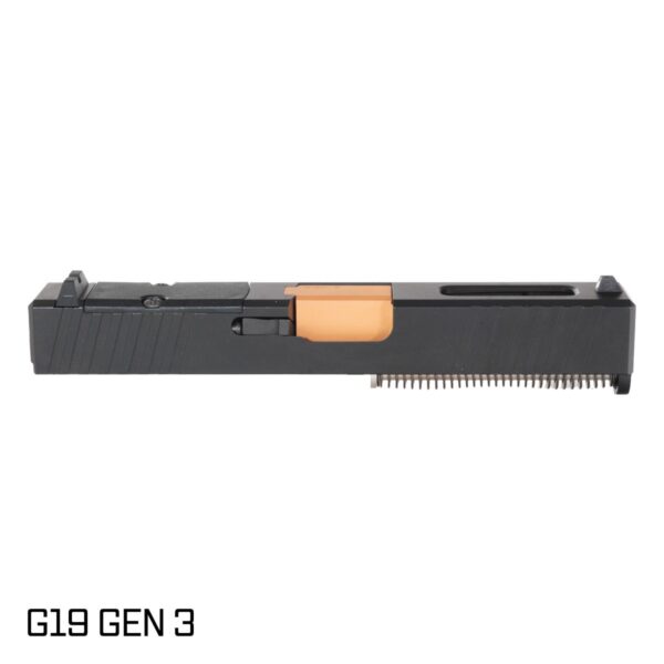 G19 Gen 1-3 Glock 19 Compatible RMR Slide Kit Copper PVD Barrel