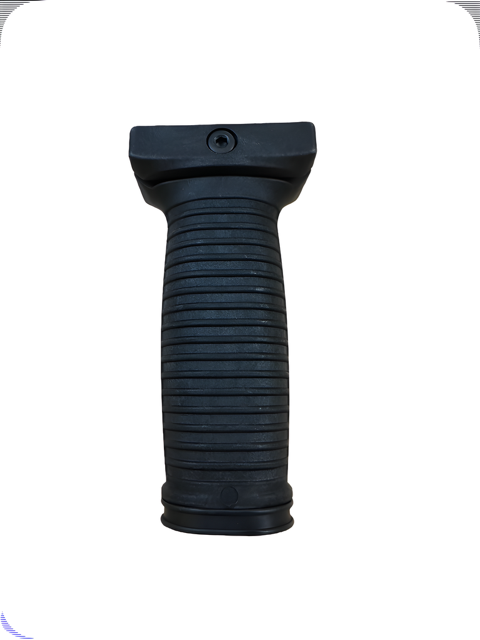 Ribbed Vertical Foregrip Black Picatinny Rail Storage 4.5 inch